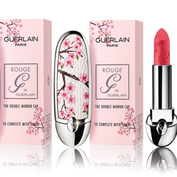 Guerlain LE Cherry Blossom Case and Rouge G 61 *NIB* - Picture 8 of 11